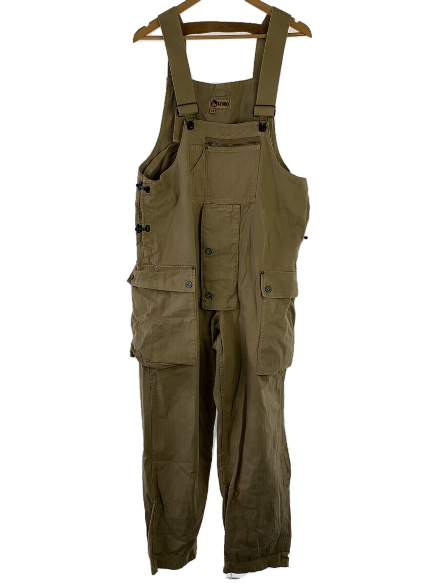 【中古】Nigel Cabourn◆オーバーオール/48/コットン/ベージュ/無地/8040-13-50500【メンズウェア】