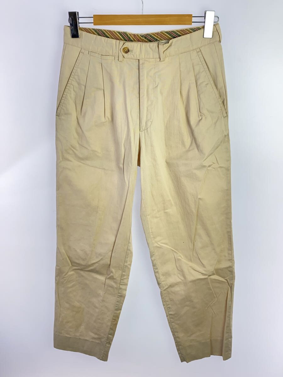 【中古】STUDIO 0001byFERRE◆ストレートパンツ/44/コットン/BEG//【メンズウェア】