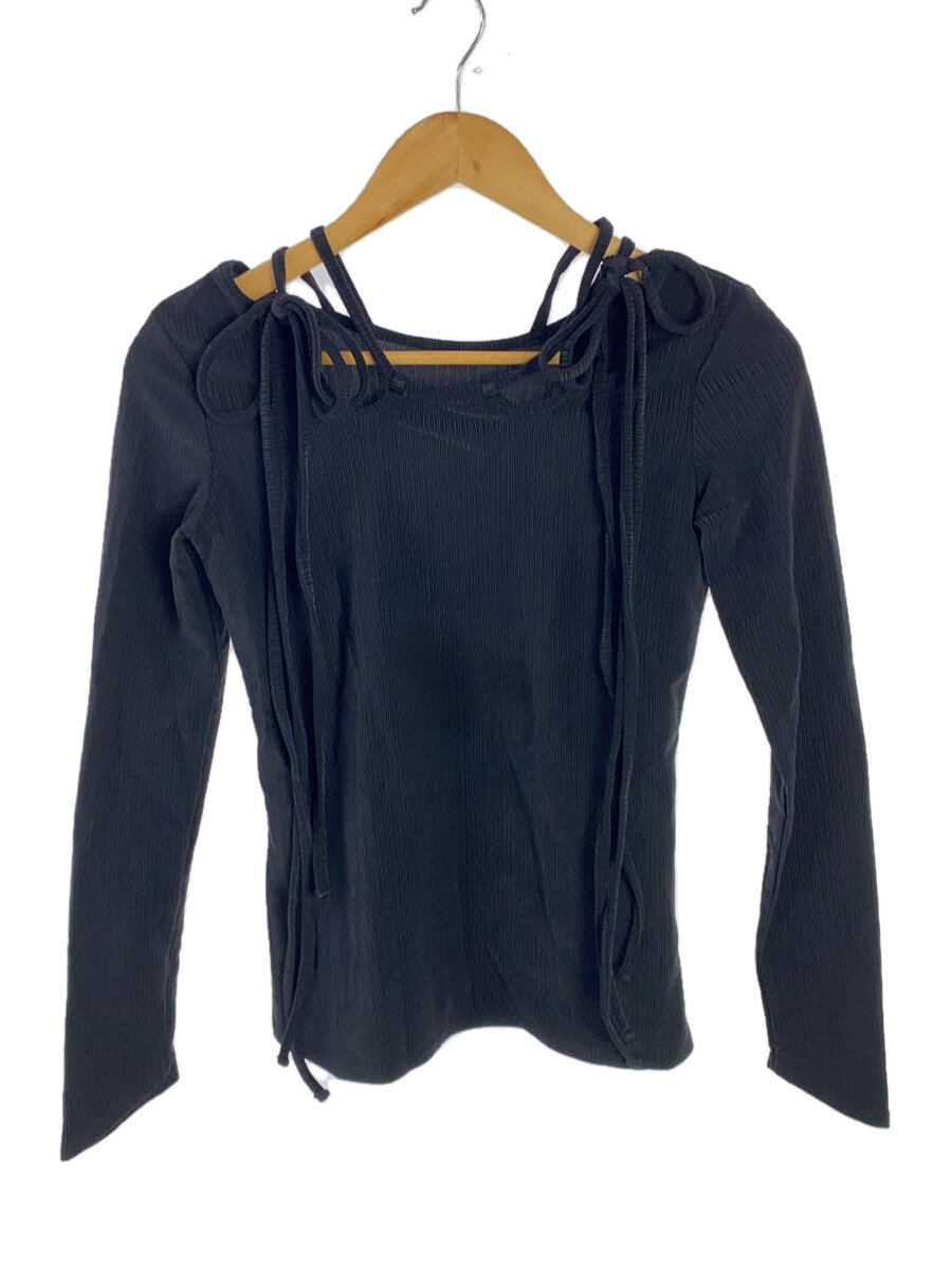【中古】MURRAL◆23-24AW/Ivy long sleeve top/1/ナイロン/BLK/232080304【レディースウェア】