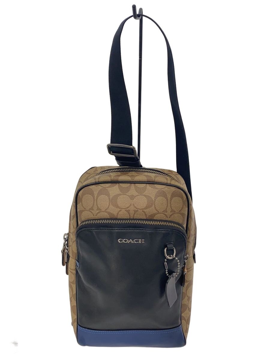 COACH - 【中古】COACH◆ショルダーバッグ/PVC/BRW/総柄/M1922-89935【バッグ】