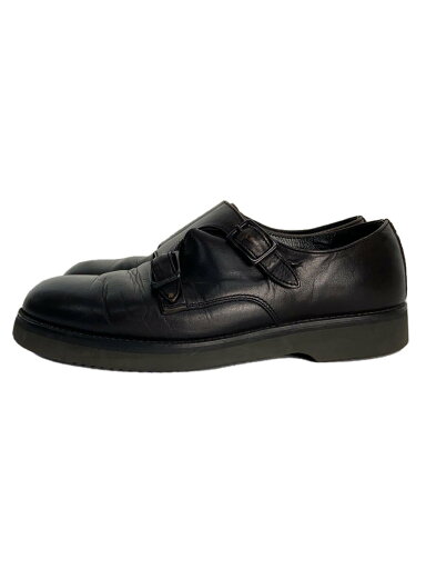 【中古】PADRONE◆double monk straシューズ/ドレスシューズ/--/BLK/レザー【シューズ】 【中古】PADRONE◆double monk straシューズ/ドレスシューズ/--/BLK/レザー【シューズ】
