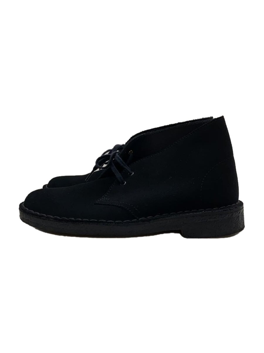 【中古】Clarks◆ローカットスニーカー/US7/BLK/スウェード/13292【シューズ】
