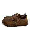 【中古】BIRKENSTOCK◆シューズ/26cm/BRW/レザー【シューズ】