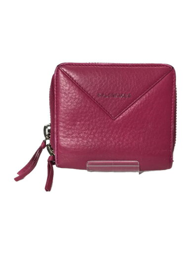 【中古】BALENCIAGA◆PAPER ZA BILLFOLD/レザー/PNK/レディース/371662・5550・X・555589【服飾雑貨他】 【中古】BALENCIAGA◆PAPER ZA BILLFOLD/レザー/PNK/レディース/371662・5550・X・555589【服飾雑貨他】