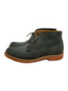 【中古】WALK-OVER◆チャッカブーツ/US7/NVY/スウェード/0267【シューズ】