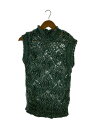 【中古】NAMACHEKO◆22AW/ニットベスト(厚手)/XL/ウール/GRN//【メンズウェア】