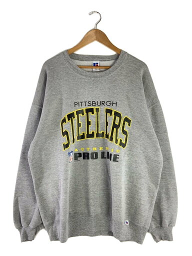 【中古】RUSSELL ATHLETIC◆90s/USA製/前V/NFL/スウェット/XXL/コットン/GRY【メンズウェア】 【中古】RUSSELL ATHLETIC◆90s/USA製/前V/NFL/スウェット/XXL/コットン/GRY【メンズウェア】