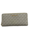 【中古】MICHAEL KORS◆長財布/--/CRM/総柄/レディース/35F8GTVE9B//【服飾雑貨他】