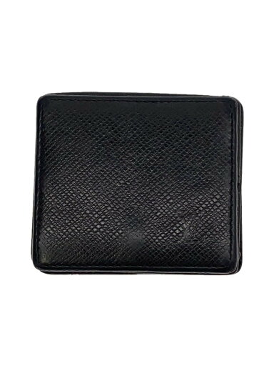 【中古】LOUIS VUITTON◆ポルト・モネ・ボワット_タイガ_BLK/レザー/BLK/メンズ【服飾雑貨他】 【中古】LOUIS VUITTON◆ポルト・モネ・ボワット_タイガ_BLK/レザー/BLK/メンズ【服飾雑貨他】