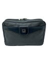 【中古】dunhill◆セカンドバッグ/--/BLK/無地【バッグ】