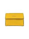 【中古】FURLA◆3つ折り財布/レザー/YLW/無地/レディース【服飾雑貨他】