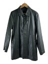 【中古】MK MICHEL KLEIN homme◆レザージャケット/--/レザー/GRY//【メンズウェア】