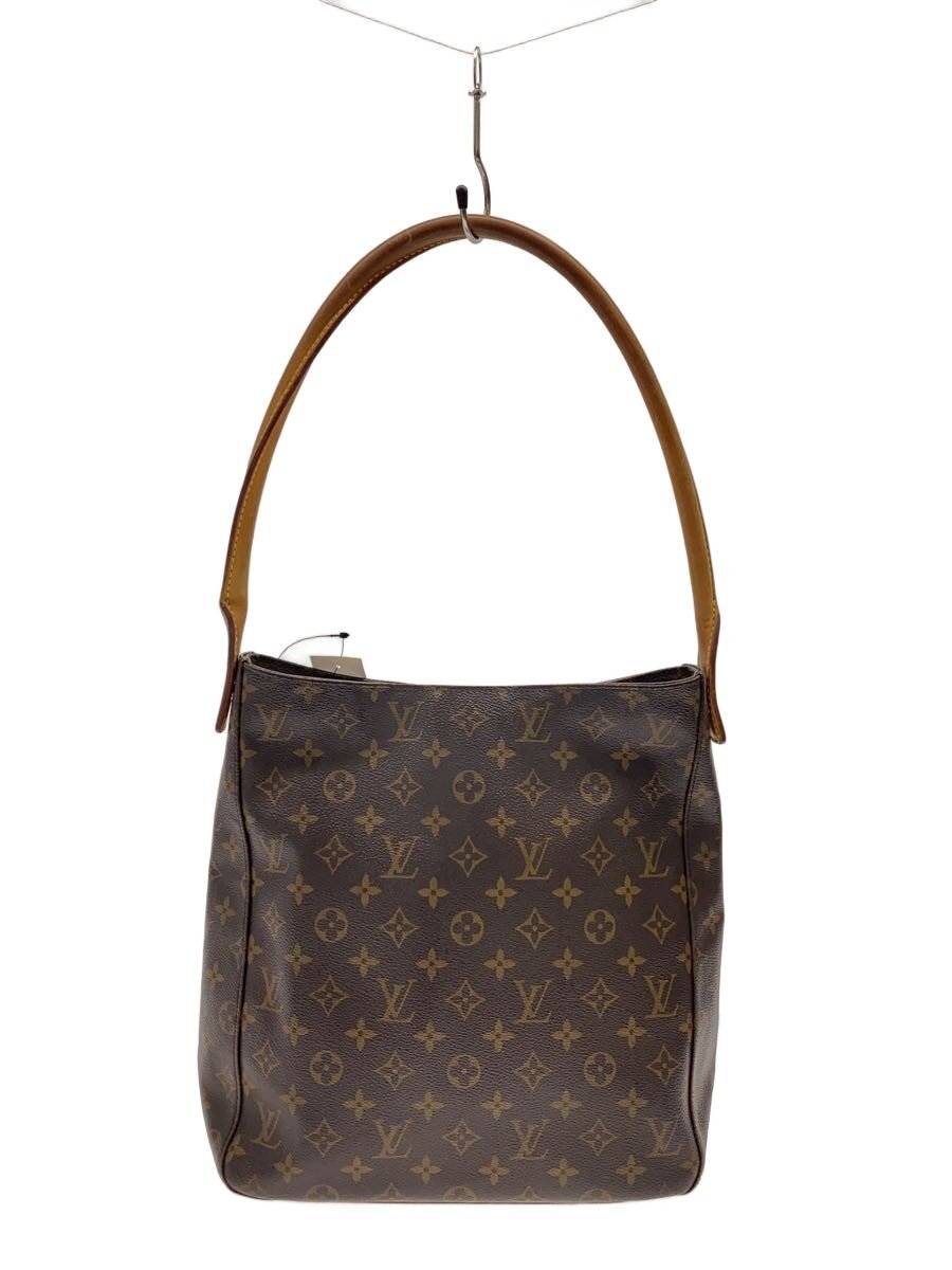 LOUIS VUITTON◆ルーピングGM_モノグラム・キャンバス/PVC/BRW
