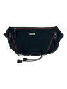 【中古】GUCCI◆ウエストバッグ/ナイロン/BLK【バッグ】
