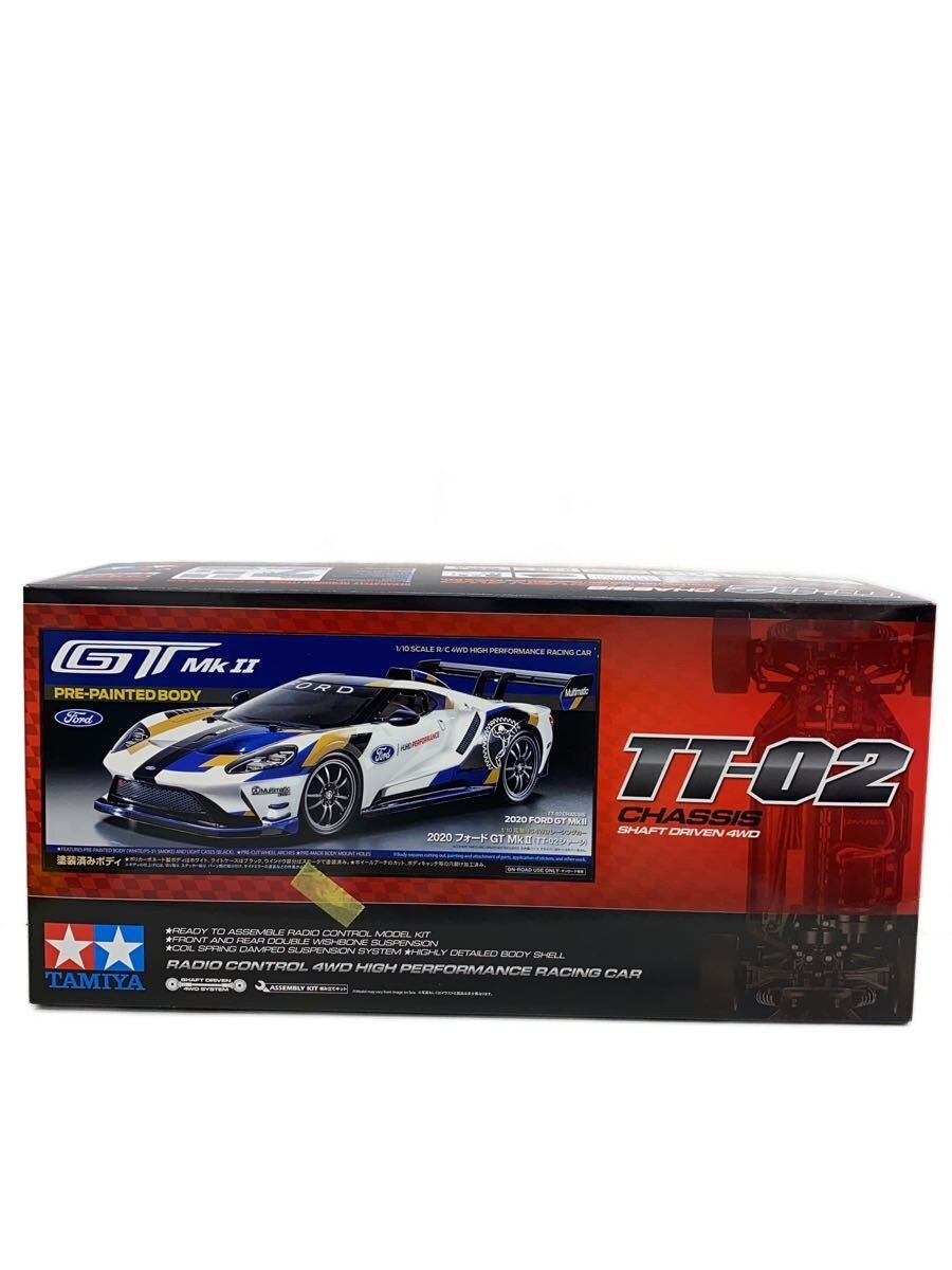 【中古】TAMIYA◆ラジコン/車/TT-02/1/10 電動RC4WD レーシングカー/2020 フォード GT MkII/シャ【ホビ..