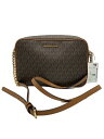 【中古】MICHAEL KORS◆ショルダーバッグ/レザー/BRW/無地///【バッグ】