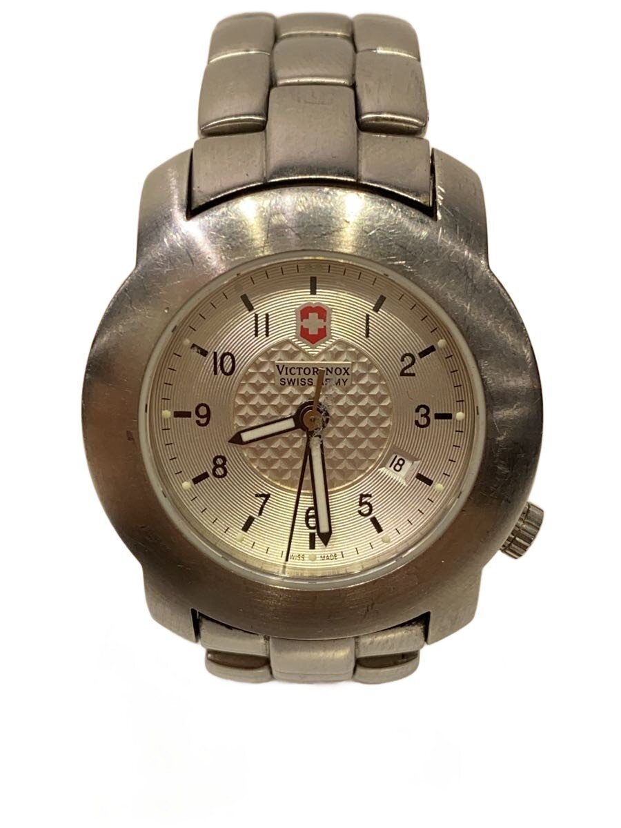 【中古】VICTORINOX◆クォーツ腕時計/アナログ/--/WHT/SLV【服飾雑貨他】