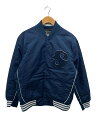 【中古】STUSSY◆00s/スタジャン/M/ポリエステル/NVY【メンズウェア】