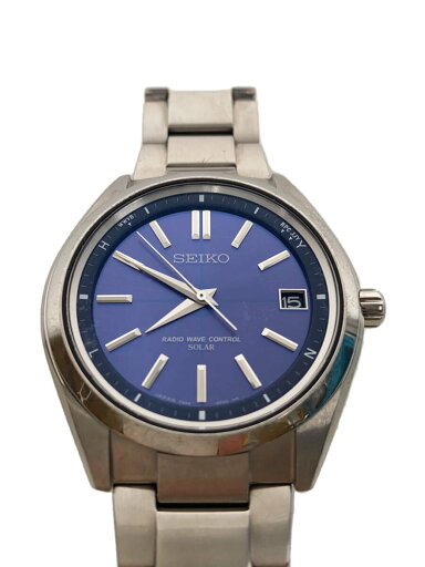 【中古】SEIKO◆ソーラー腕時計/デジタル/ステンレス/BLU/SLV/7B24-0BH0【服飾雑貨他】 【中古】SEIKO◆ソーラー腕時計/デジタル/ステンレス/BLU/SLV/7B24-0BH0【服飾雑貨他】