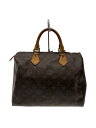 【中古】LOUIS VUITTON◆1)スピーディ30_モノグラム・キャンバス_BRW/PVC/BRW/総柄//【バッグ】