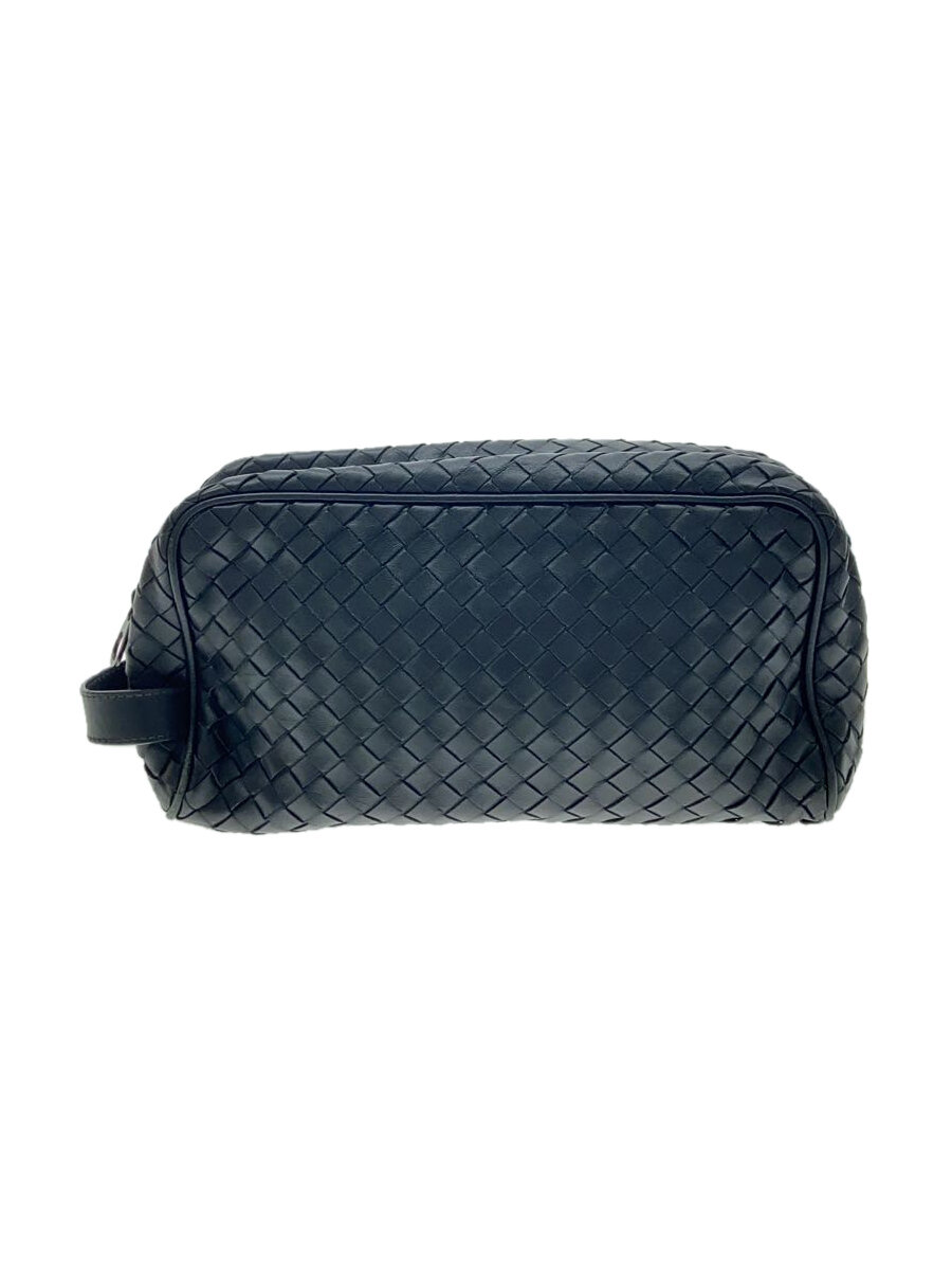 【中古】BOTTEGA VENETA◆セカンドバッグ/レザー/BLK/244706 V4651 1000【バッグ】
