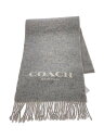 【中古】COACH◆シンプル/マフラー/--/GRY/無地/レディース//【服飾雑貨他】(4)