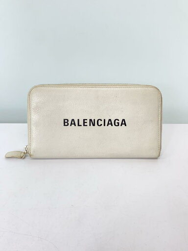 【中古】BALENCIAGA◆長財布/レザー/WHT/メンズ/505052【服飾雑貨他】 【中古】BALENCIAGA◆長財布/レザー/WHT/メンズ/505052【服飾雑貨他】