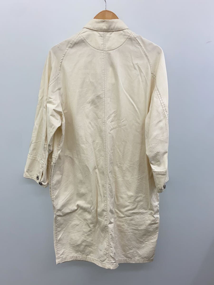 【中古】makerhood◆ヨーロピアンワークコート/M/コットン/WHT/無地/JU045【メンズウェア】