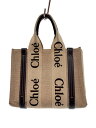 【中古】Chloe◆ハンドバッグ/キャンバス/BEG【バッグ】