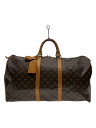 【中古】LOUIS VUITTON◆キーポル55_モノグラム・キャンバス_BRW/PVC/BRW【バッグ】