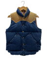 【中古】Rocky Mountain Featherbed◆ダウンベスト/38/デニム/450-512-78//【メンズウェア】