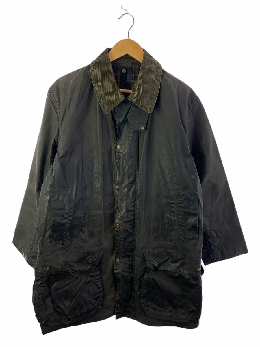 【中古】Barbour◆ジャケット/--/コットン/KHK/無地/BORDER【メンズウェア】