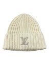 【中古】LOUIS VUITTON◆ニットキャップ/--/ウール/クリーム/メンズ/M90799【服飾雑貨他】