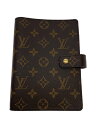 【中古】LOUIS VUITTON◆アジェンダMM_モノグラム_BRW/レザー/BRW/レディース【服飾雑貨他】