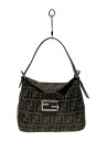 【中古】FENDI◆ズッカワンショルダー/ハンドバッグ/BRW/総柄【バッグ】