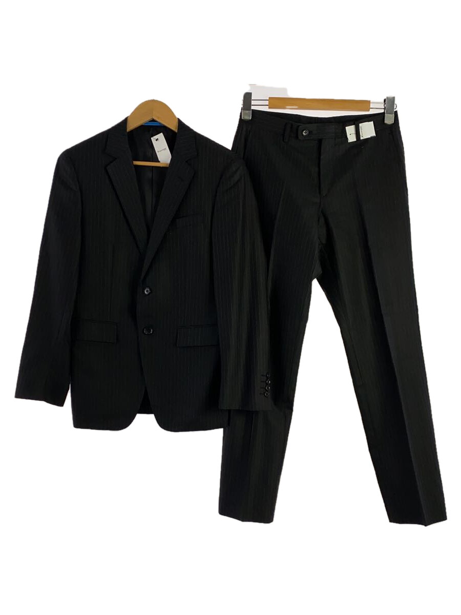 【中古】ORIHICA◆セットアップ/Y5/ウール/BLK/ストライプ/06K186C-10【メンズウェア】