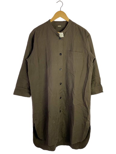 【中古】MARGARET HOWELL◆シャツワンピース/FREE/コットン/BRW/589-1258001【レディースウェア】 【中古】MARGARET HOWELL◆シャツワンピース/FREE/コットン/BRW/589-1258001【レディースウェア】