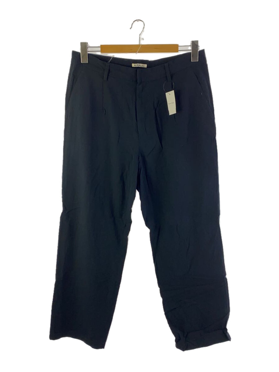 【中古】AURALEE◆24SS/HARD TWIST COTTON SILK/ストレートパンツ/5/コットン/NVY/A24SP03KV【メンズウェア】