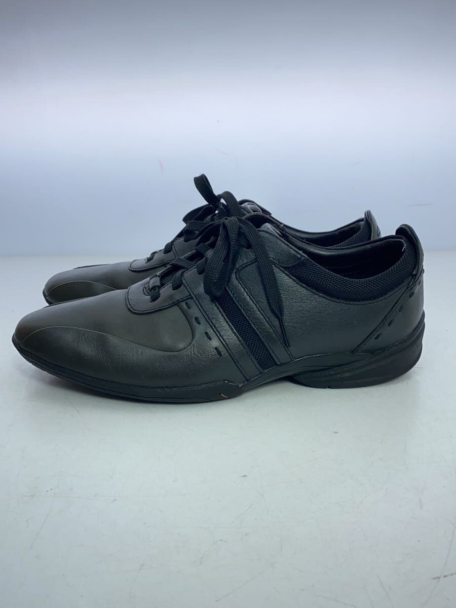 【中古】Clarks◆ローカットスニーカー/UK6.5/BLK/レザー【シューズ】