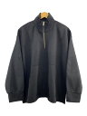 【中古】ZARA◆スウェット/M/コットン/BLK/ブラック/ハーフジップ【レディースウェア】