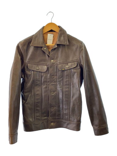 【中古】Lee◆レザージャケット・ブルゾン/38/レザー/BRW/無地/e752-1506【メンズウェア】 【中古】Lee◆レザージャケット・ブルゾン/38/レザー/BRW/無地/e752-1506【メンズウェア】