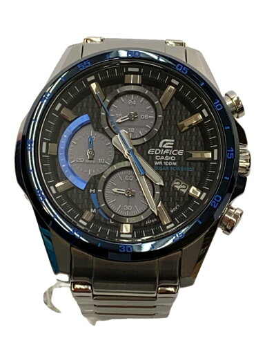 【中古】CASIO◆ソーラー腕時計/アナログ/ステンレス/BLK/SLV/SS/EQS-900DB-2AVUDF【服飾雑貨他】 【中古】CASIO◆ソーラー腕時計/アナログ/ステンレス/BLK/SLV/SS/EQS-900DB-2AVUDF【服飾雑貨他】