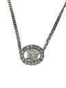 【中古】Christian Dior◆ネックレス/メッキ/ジルコニア/SLV/トップ有/レディース//【服飾雑貨他】