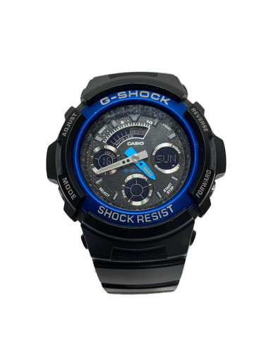 【中古】CASIO◆腕時計/デジアナ/ラバー/BLK/BLK/SS/AW-591【服飾雑貨他】 【中古】CASIO◆腕時計/デジアナ/ラバー/BLK/BLK/SS/AW-591【服飾雑貨他】