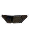 【中古】LOUIS VUITTON◆クリストファー・バムバッグ_モノグラム・マカサー_BRW/ウエストバッグ/PVC/BRW/M45337【バッグ】