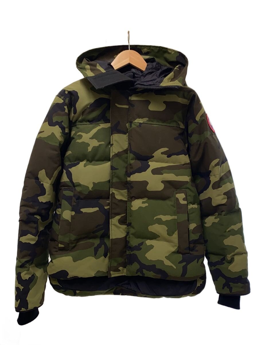 CANADA GOOSE◆MACMILLAN PARKA FUSION FIT/ダウンジャケット/S/ナイロン/カーキ/カモフラ/3804MA