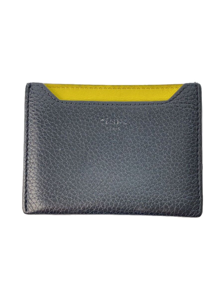 Commuter-Pass Holders, Pass Holders - 【中古】CELINE◆カードケース/レザー/BLK/無地/メンズ【服飾雑貨他】
