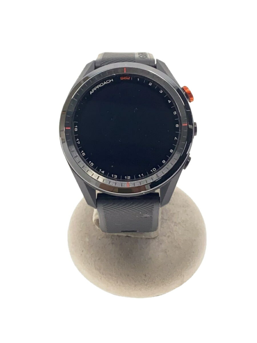 【中古】GARMIN◆腕時計/--/ラバー/BLK/APPROACH S62【服飾雑貨他】