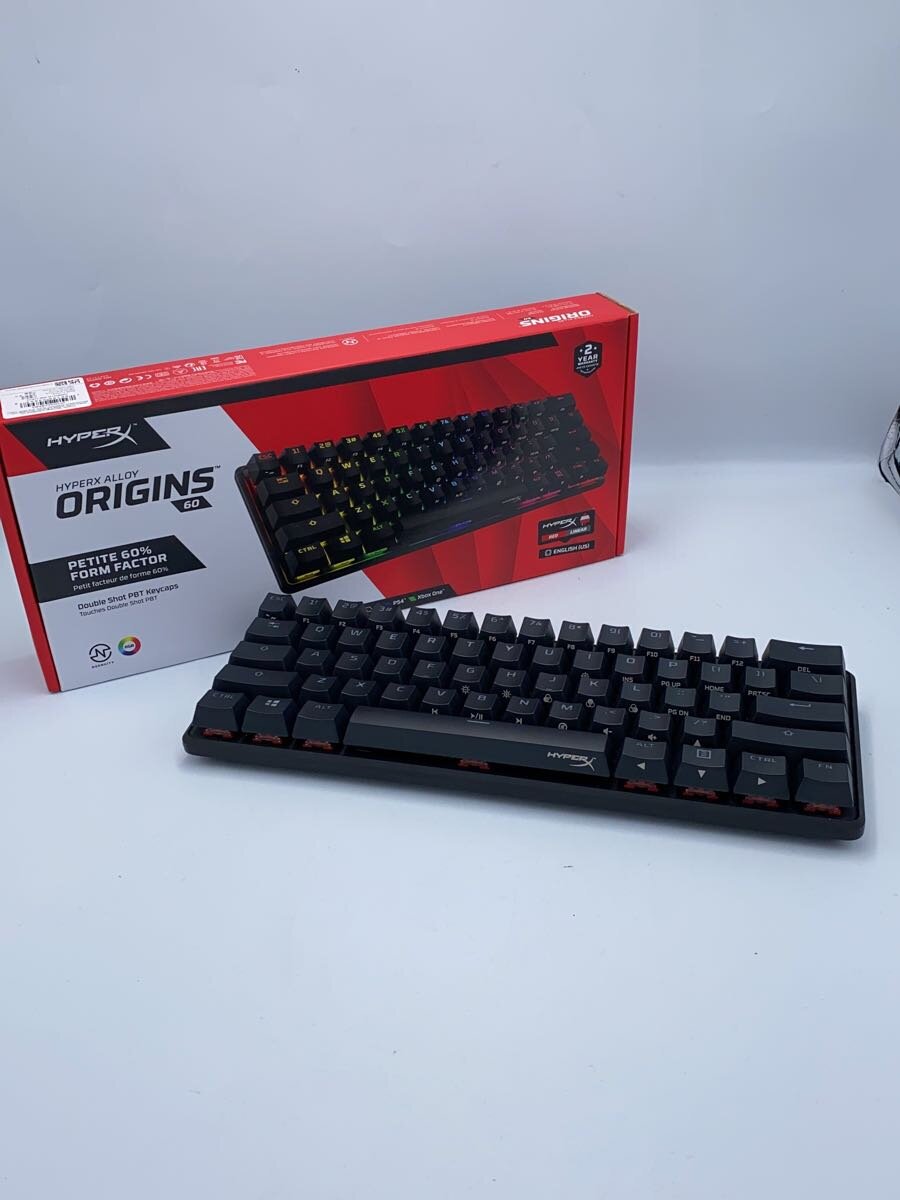【中古】HyperX◆キーボード/HYPERX ALLOY ORIGINS 60/HKBO1S-RB-US/G/赤軸【パソコン】