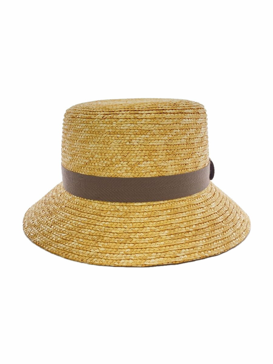 【中古】田中帽子店◆ストローハット/--/無地/レディース【服飾雑貨他】